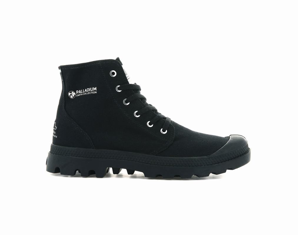 Palladium Pampa Hi Organic Ii Mens Boots Black Australia [BOUKVZ-284]